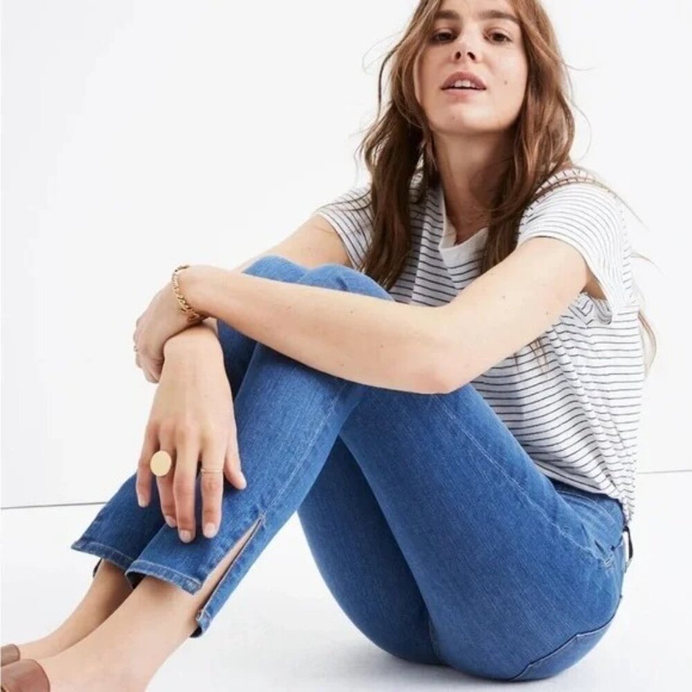 Madewell 9" High Rise Skinny In Women's 28‎ Side Slit Edition